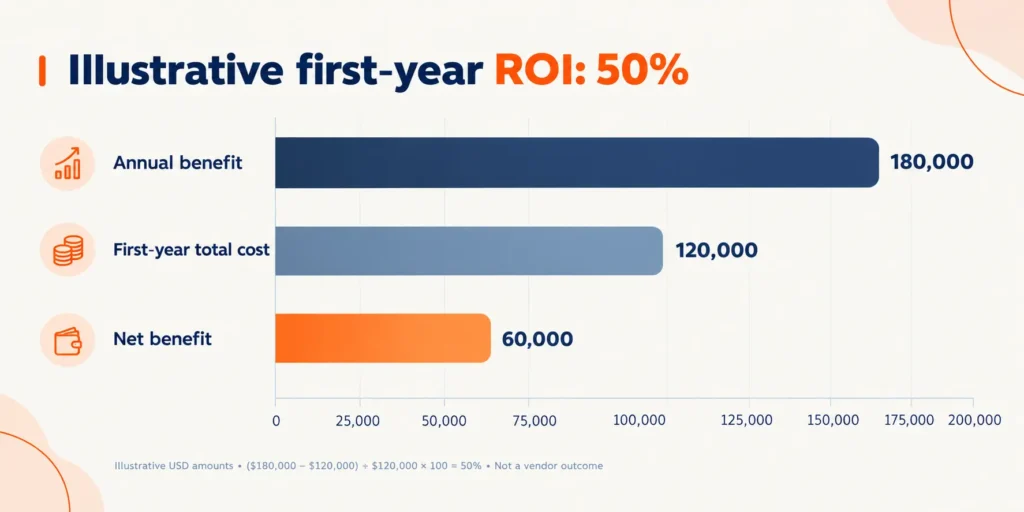 Illustrative First-Year ROI Infographic