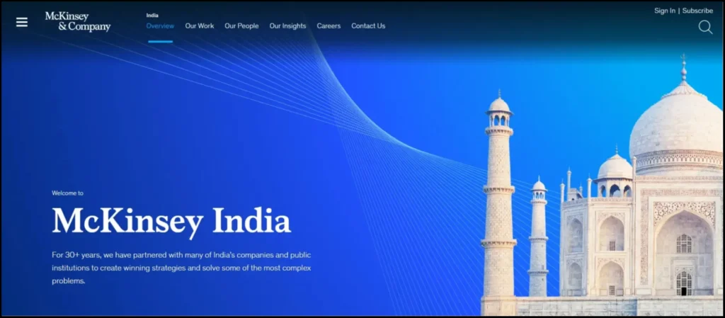 mckinsey official website homepage image
